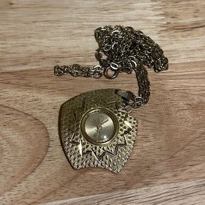 Vintage Sinclair watch necklace